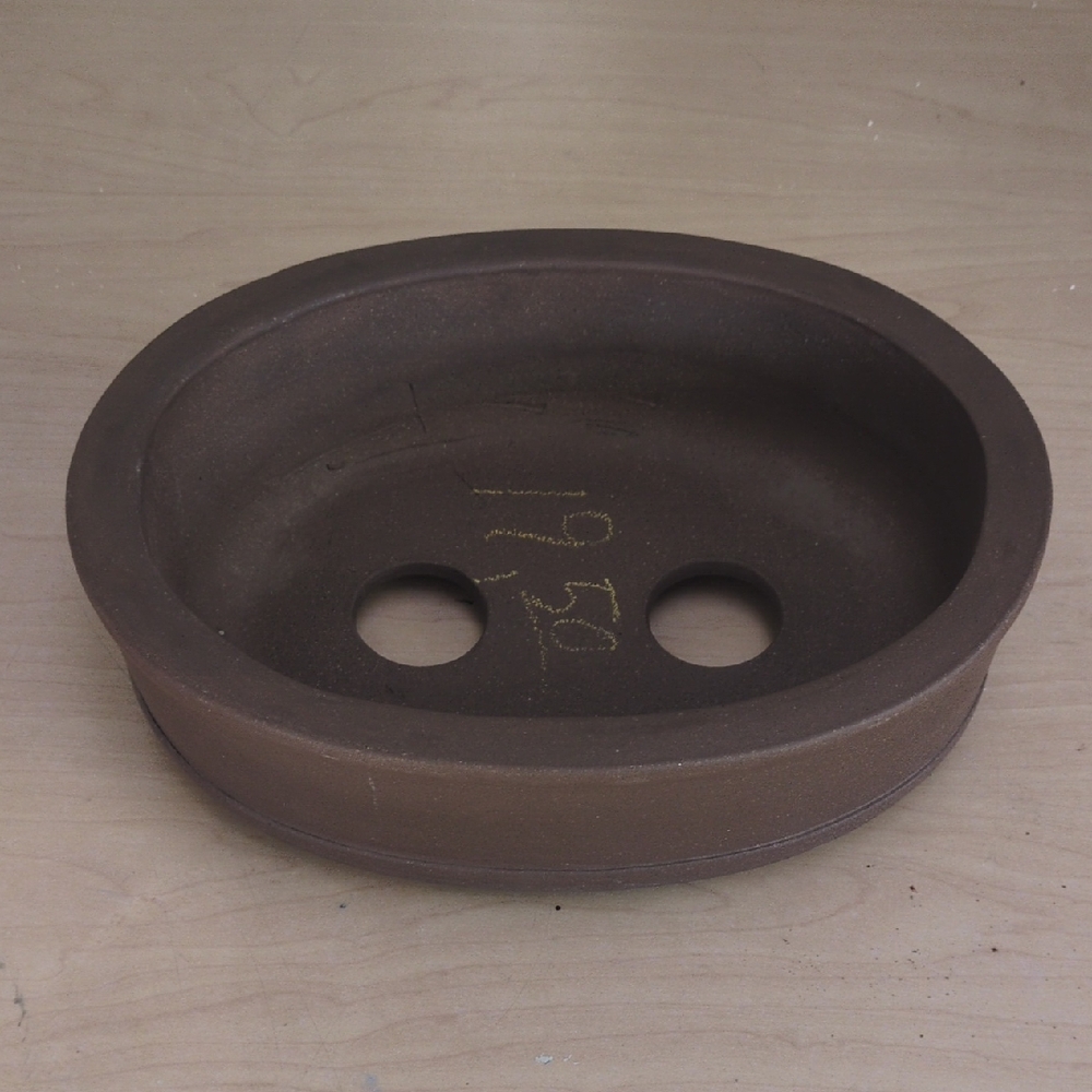 New Oval Brown Bonsai Ceramic Planter